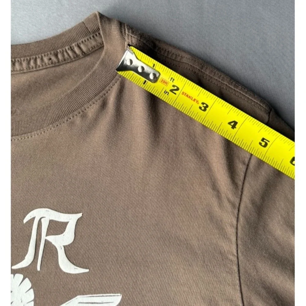 Jordan Flight T Shirt Men M Brown Long Sleeve‎ Graphic Pegasus Basketball Print